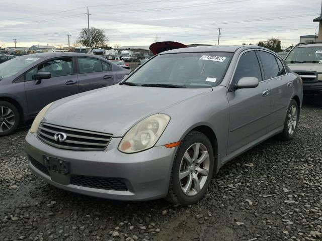 JNKCV51E16M522187 - 2006 INFINITI G35 GRAY photo 2