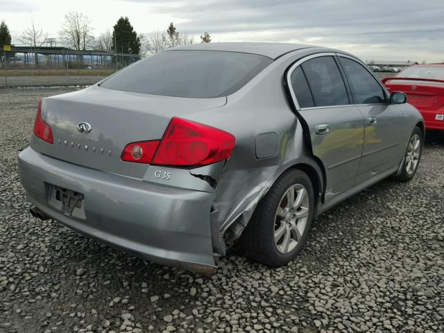 JNKCV51E16M522187 - 2006 INFINITI G35 GRAY photo 4