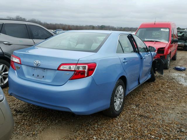 4T1BF1FK0CU521458 - 2012 TOYOTA CAMRY BASE BLUE photo 4