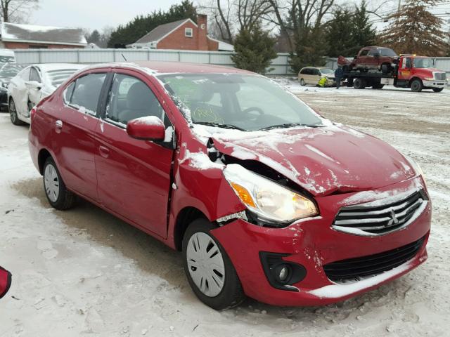 ML32F3FJ5HHF15667 - 2017 MITSUBISHI MIRAGE G4 RED photo 1