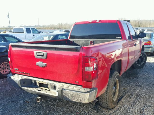 1GCRCREA1BZ383269 - 2011 CHEVROLET SILVERADO RED photo 4