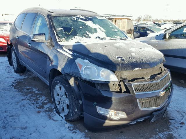 1GNKRGED3BJ393886 - 2011 CHEVROLET TRAVERSE L BLACK photo 1