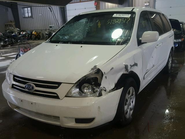 KNDMB233966048258 - 2006 KIA SEDONA EX WHITE photo 2