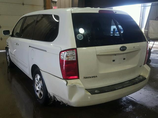 KNDMB233966048258 - 2006 KIA SEDONA EX WHITE photo 3