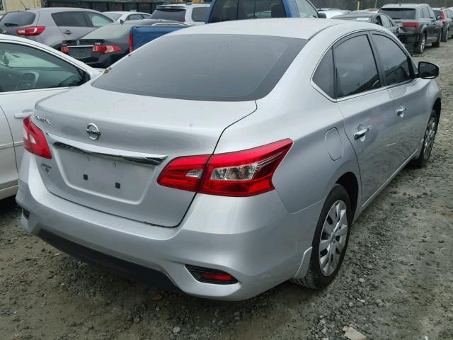 3N1AB7AP6HY376385 - 2017 NISSAN SENTRA S SILVER photo 4