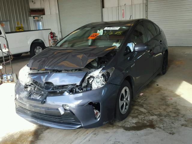 JTDKN3DU6C1567854 - 2012 TOYOTA PRIUS GRAY photo 2