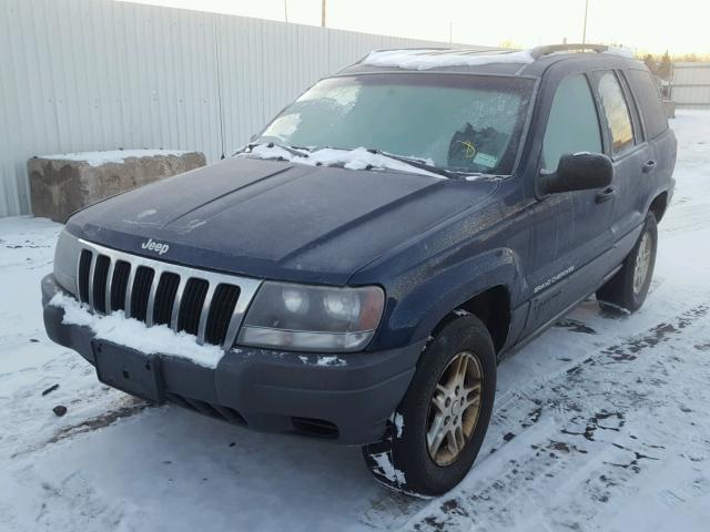 1J4GW48S92C266526 - 2002 JEEP GRAND CHER BLUE photo 2