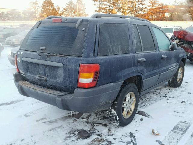 1J4GW48S92C266526 - 2002 JEEP GRAND CHER BLUE photo 4