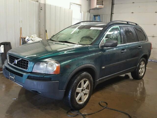 YV1CZ59H341044805 - 2004 VOLVO XC90 GREEN photo 2