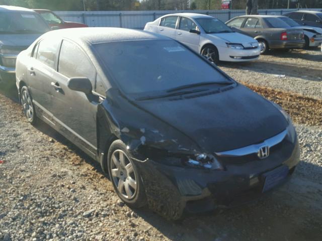 2HGFA1F56AH307123 - 2010 HONDA CIVIC LX BLACK photo 1