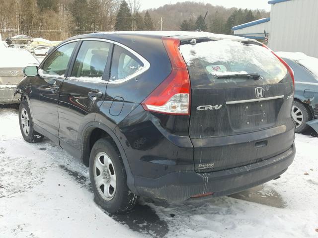 2HKRM4H35EH710443 - 2014 HONDA CR-V LX BLACK photo 3