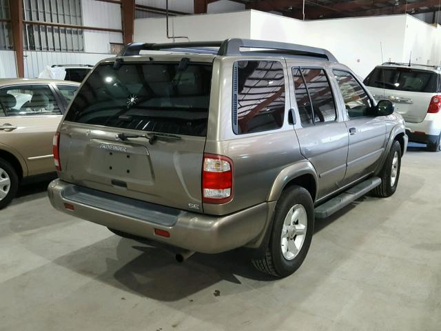 JN8DR09X53W705633 - 2003 NISSAN PATHFINDER GOLD photo 4