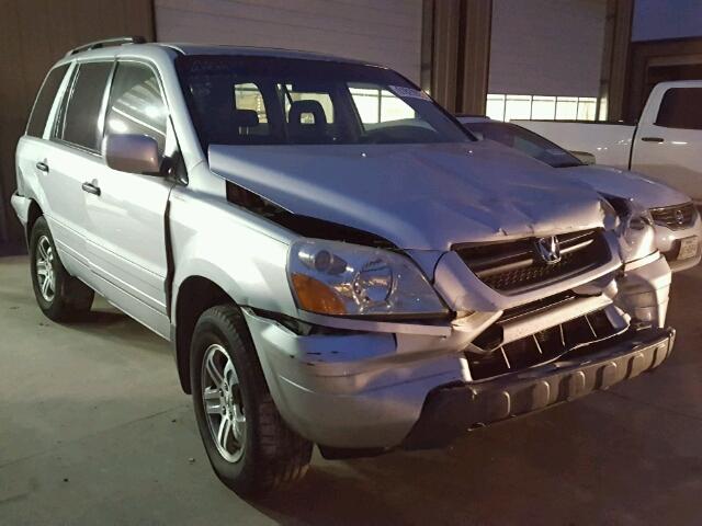 5FNYF18585B036941 - 2005 HONDA PILOT EXL SILVER photo 1