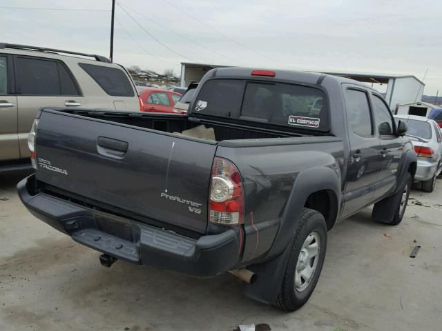 5TFJU4GN6BX001925 - 2011 TOYOTA TACOMA DOU GRAY photo 4