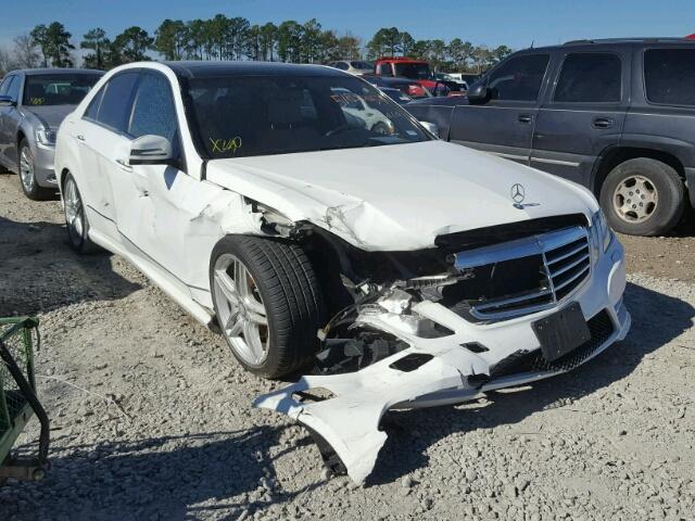 WDDHF8JB3DA713853 - 2013 MERCEDES-BENZ E 350 4MAT WHITE photo 1