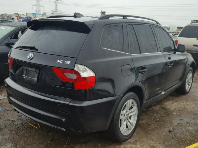 WBXPA93446WG78647 - 2006 BMW X3 3.0I BLACK photo 4