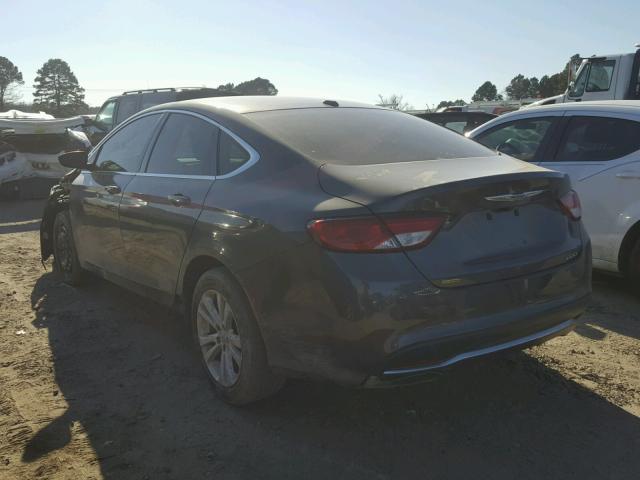 1C3CCCAB4GN127017 - 2016 CHRYSLER 200 LIMITE GRAY photo 3