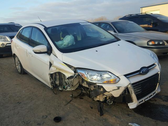 1FAHP3H2XCL437163 - 2012 FORD FOCUS SEL WHITE photo 1