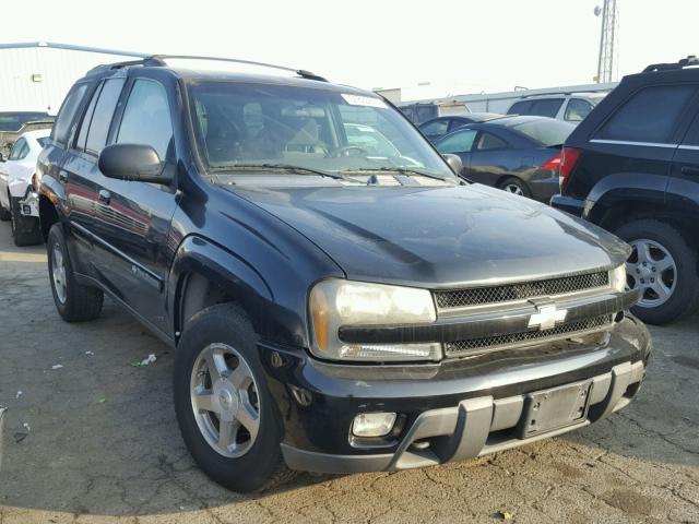 1GNDT13S242285569 - 2004 CHEVROLET TRAILBLAZE BLACK photo 1