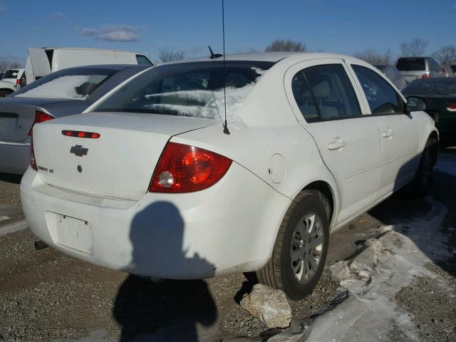 1G1AK58H197205801 - 2009 CHEVROLET COBALT LS WHITE photo 4