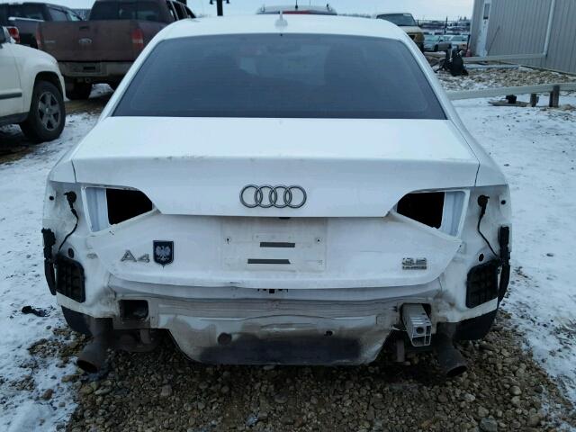 WAULK68K69A111530 - 2009 AUDI A4 3.2 QUA WHITE photo 9