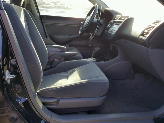 2HGES26755H616555 - 2005 HONDA CIVIC EX შავი ფოტო 5