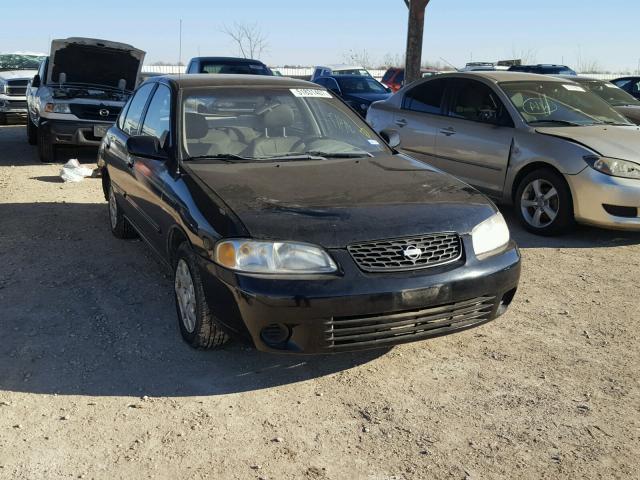 3N1CB51D72L664620 - 2002 NISSAN SENTRA XE BLACK photo 1