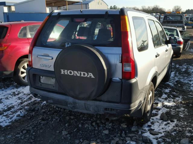 JHLRD68404C024084 - 2004 HONDA CR-V LX SILVER photo 4