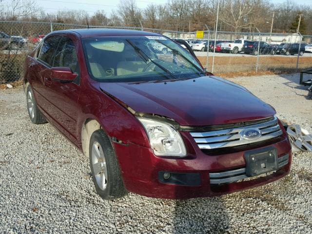 3FAHP07Z37R216363 - 2007 FORD FUSION SE BURGUNDY photo 1