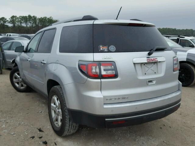 1GKKRPKD6FJ359450 - 2015 GMC ACADIA SLE SILVER photo 3