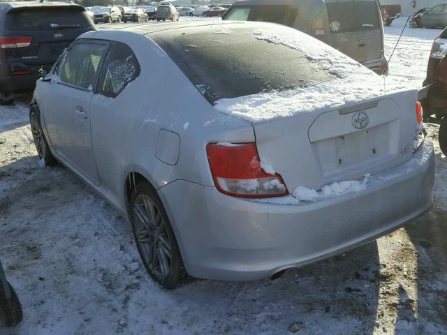 JTKJF5C79B3000517 - 2011 TOYOTA SCION TC 银色 照片 3