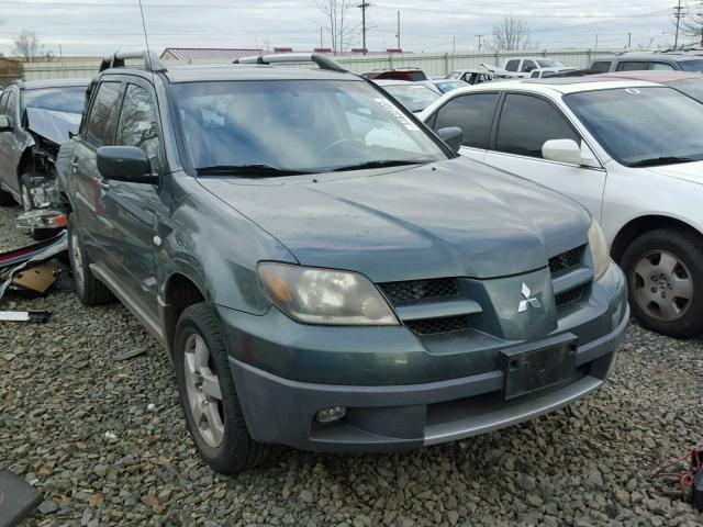 JA4LZ41G93U041112 - 2003 MITSUBISHI OUTLANDER GREEN photo 1