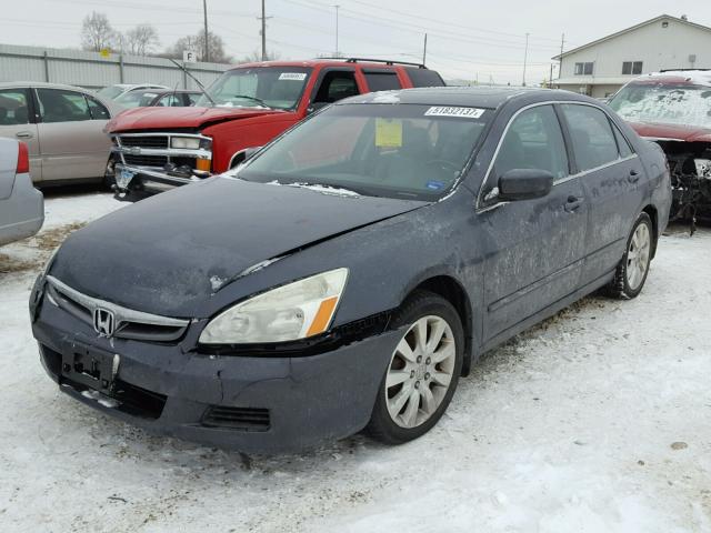 1HGCM66566A033063 - 2006 HONDA ACCORD EX BLACK photo 2