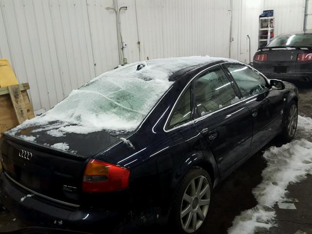 WAUCD64B64N058670 - 2004 AUDI A6 S-LINE BLUE photo 4