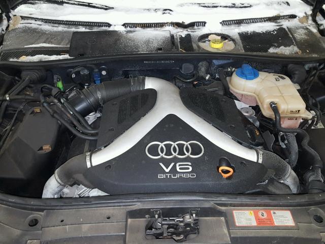 WAUCD64B64N058670 - 2004 AUDI A6 S-LINE BLUE photo 7