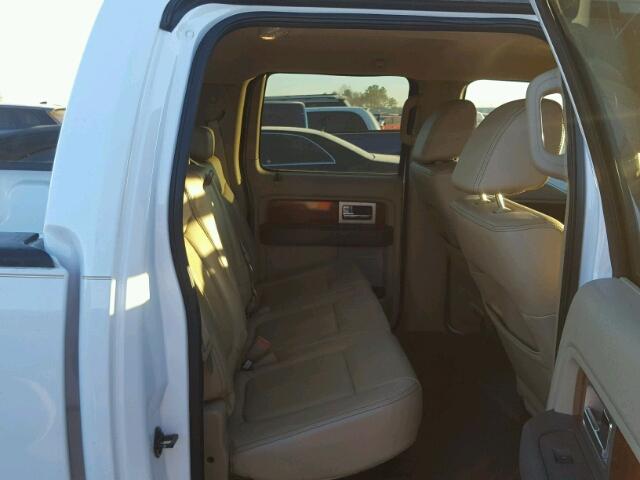 1FTPW12V39FA53975 - 2009 FORD F150 SUPER WHITE photo 6