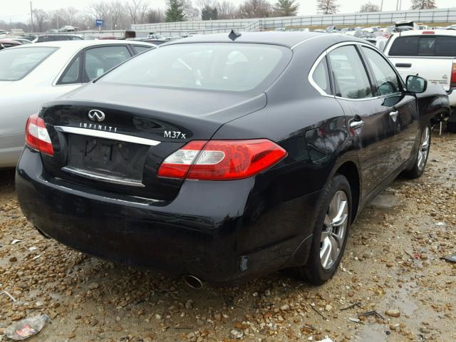 JN1BY1AR1BM376130 - 2011 INFINITI M37 X BLACK photo 4