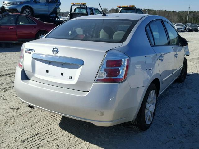 3N1AB6AP9AL692697 - 2010 NISSAN SENTRA 2.0 SILVER photo 4