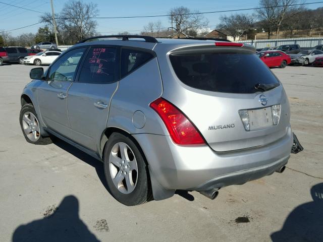 JN8AZ08TX3W113288 - 2003 NISSAN MURANO SL SILVER photo 3