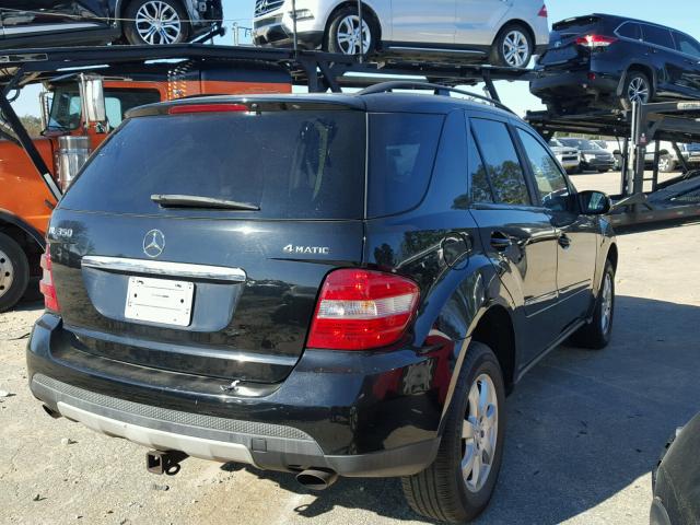 4JGBB86E57A244389 - 2007 MERCEDES-BENZ ML 350 BLACK photo 4