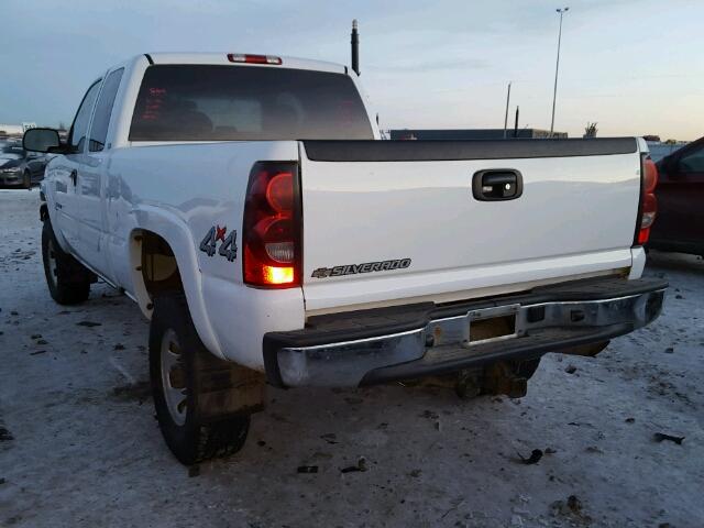 1GCHK29U97E110539 - 2007 CHEVROLET SILVERADO WHITE photo 3