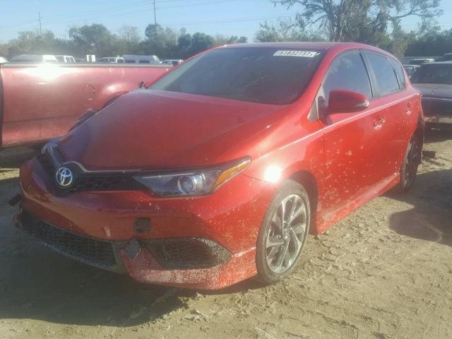 JTNKARJE1HJ527261 - 2017 TOYOTA COROLLA IM RED photo 2