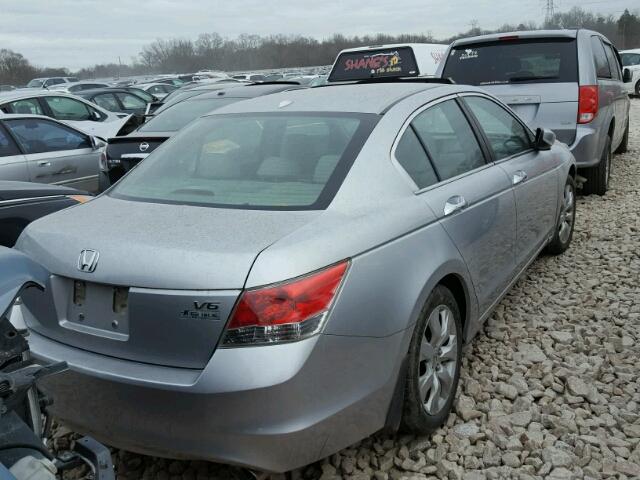 1HGCP36808A069723 - 2008 HONDA ACCORD EXL SILVER photo 4