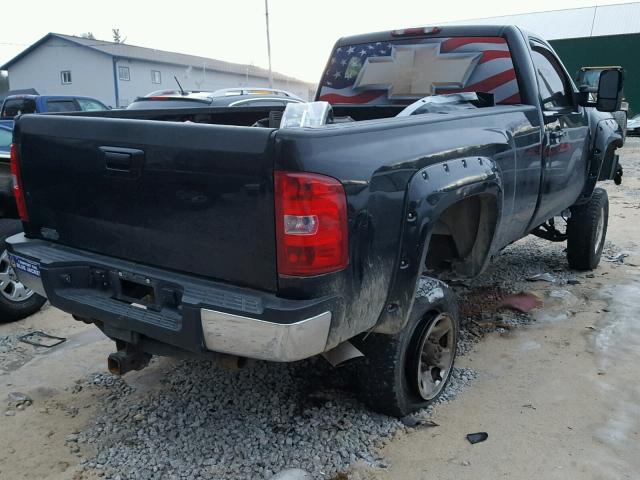 1GCHK24K57E539652 - 2007 CHEVROLET SILVERADO BLACK photo 4