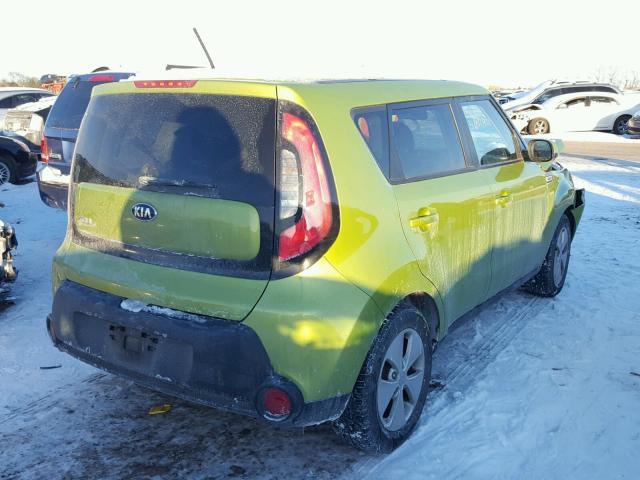 KNDJN2A25G7823509 - 2016 KIA SOUL GREEN photo 4