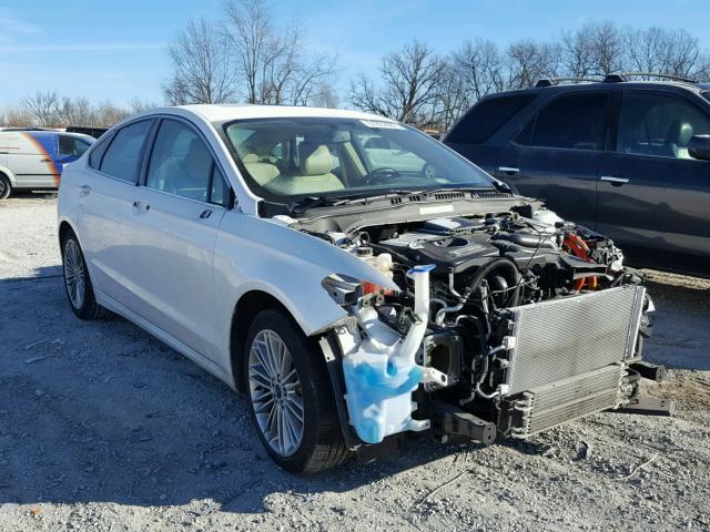 3FA6P0LU1ER253894 - 2014 FORD FUSION SE WHITE photo 1