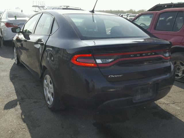 1C3CDFAA6DD106063 - 2013 DODGE DART SE BLACK photo 3