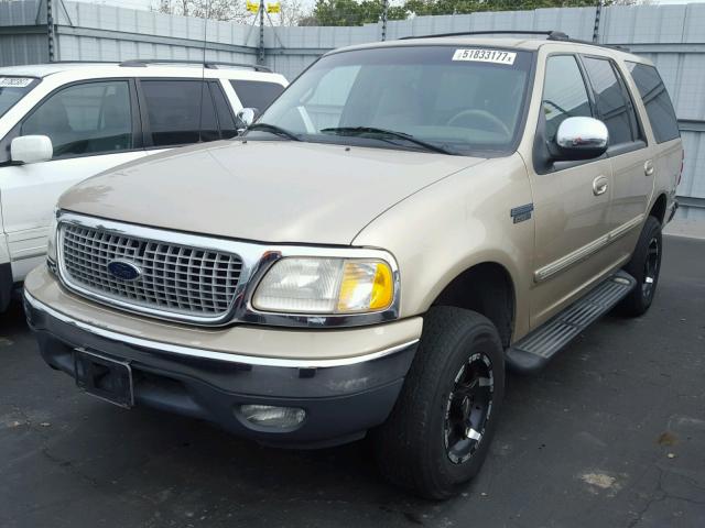 1FMPU18L7XLA75421 - 1999 FORD EXPEDITION GOLD photo 2