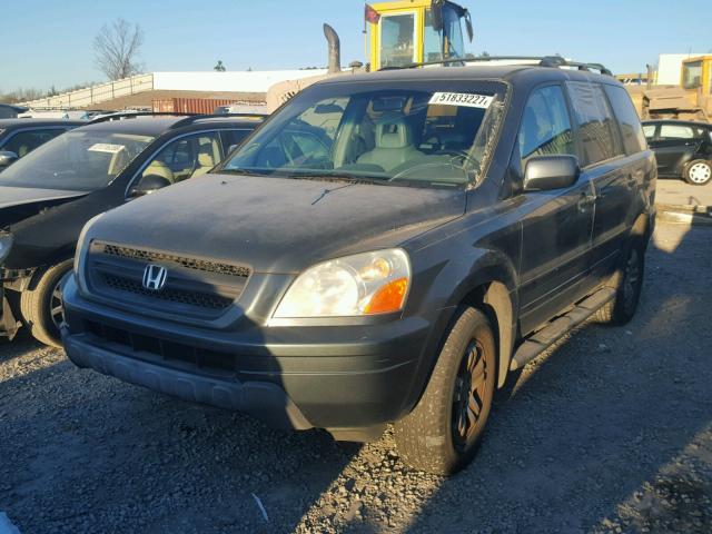 2HKYF18523H558690 - 2003 HONDA PILOT EXL GRAY photo 2