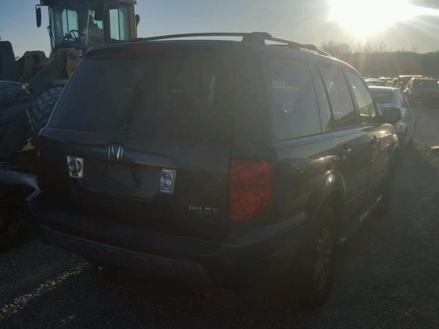 2HKYF18523H558690 - 2003 HONDA PILOT EXL GRAY photo 4